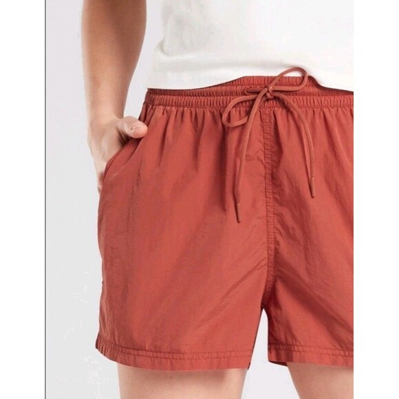 Athleta Expedition Shorts 0 Etruscan Red Elastic Waist Activewear Short 2.5 157 - Picture 1 of 7